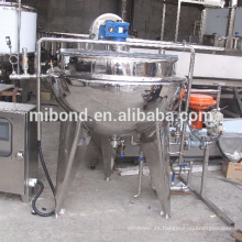 50Lt-500Lt máquina de cocción con camisa de vapor eléctrica industrial con mezclador agitador